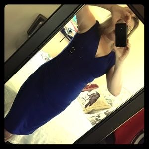 Ralph Lauren Cobalt Blue Office Dress